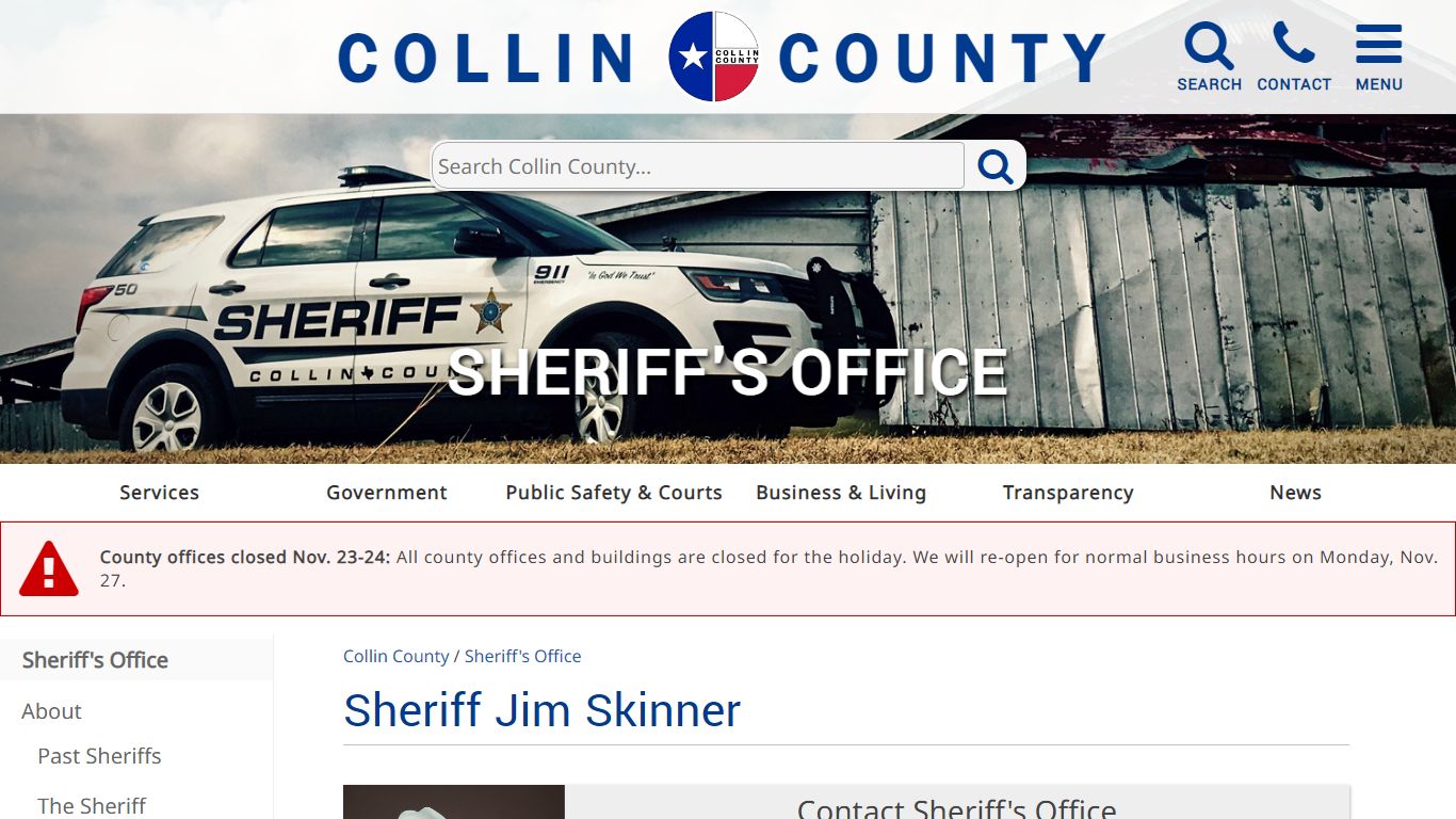 Collin County | Sheriff's Office Home